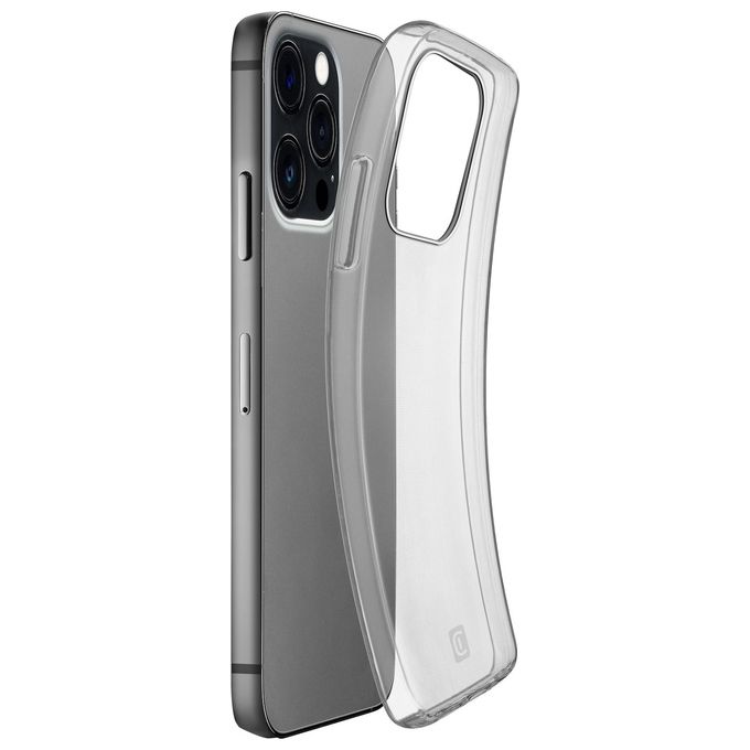 Cellularline Cover Fine per iPhone 13 Pro Max Cover in gomma morbida ultra sottile e trasparente per una protezione elegante