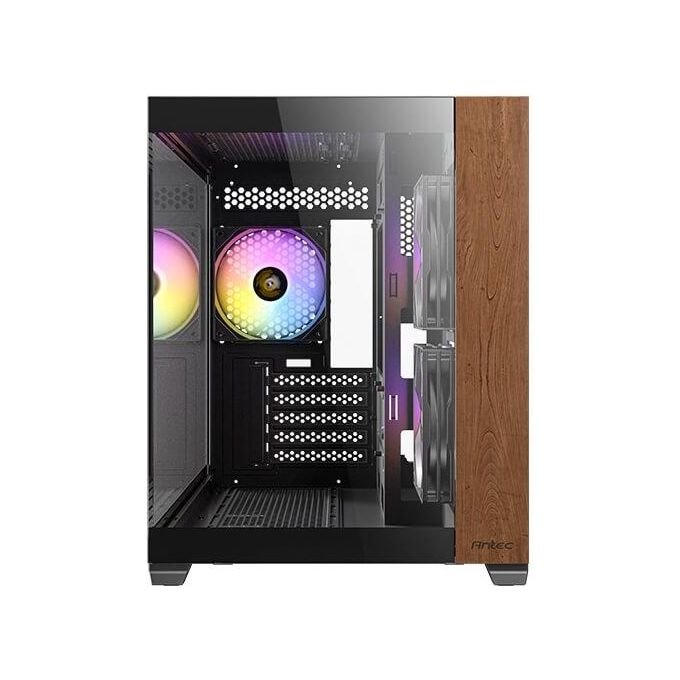 Antec CX600M Wood ARGB Midi Tower con Vetro Temperato e Finiture in Legno colore Nero