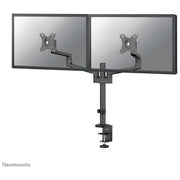 Neomounts W128434745 DS60-425BL2 Braccio per Monitor da Scrivania 2 Schermi Fino a 27'' 8 Kg Regolabile Altezza Profondita' Rotazione 360° colore Nero