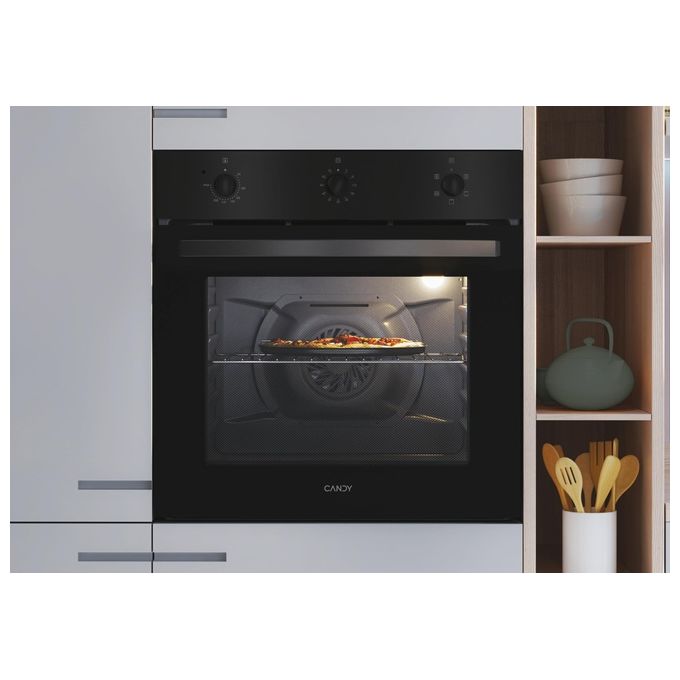 Candy FIDC N502IT Idea Forno da incasso Elettrico Ventilato 65 L Classe A 5 Funzioni (59,5x59,5x56,8 cm) colore Nero