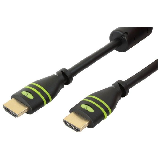 Techly Cavo Hdmi High Speed con Ethernet A-A M-M con Ferrite 15m