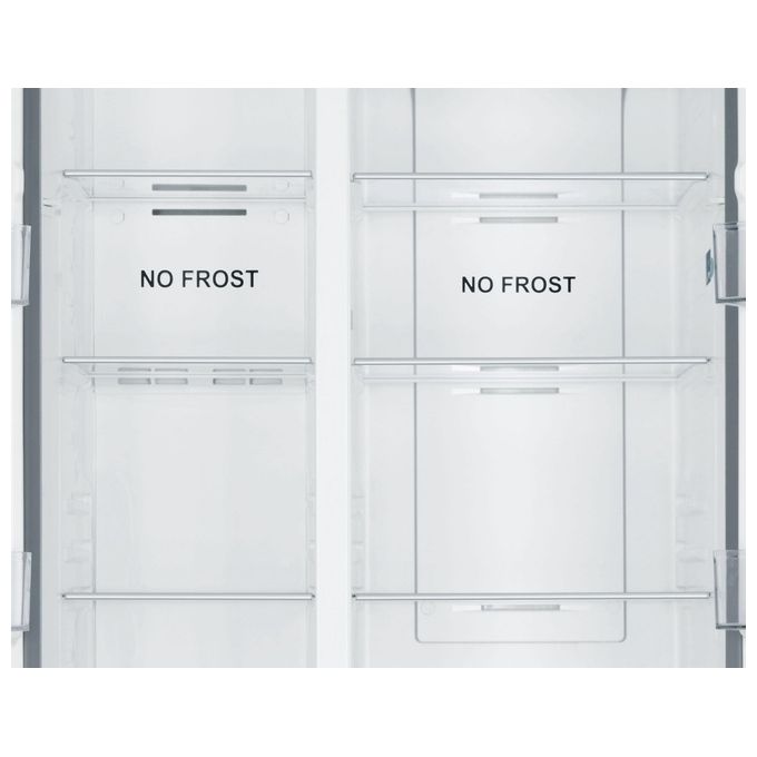 Haier HSR3918ENPB Serie 3 Frigorifero Side by Side 528 L 177,5 cm Classe E 38 dB No Frost Multi Air Flow colore Nero
