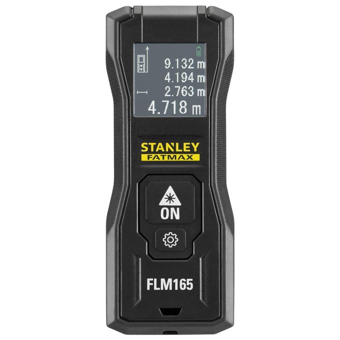 Stanley FMHT77165-0 FatMax Misuratore Laser 50 m precisione 1,5 mm batteria Li-Ion ricaricabile USB colore Nero