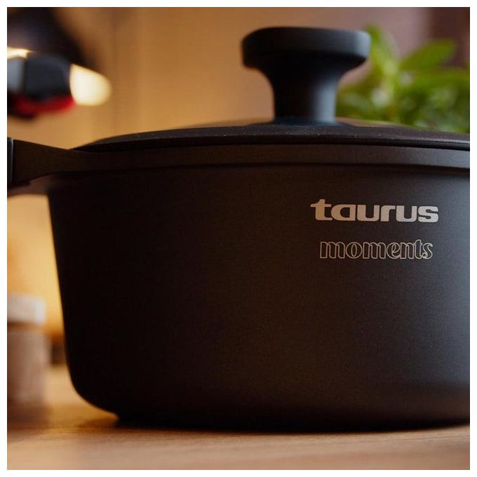 Taurus 980928000 Great Moments Casseruola in Alluminio Pressofuso 28 cm 4.5 L Antiaderente Legend Force 6 Strati Induzione Gas Vetroceramica
