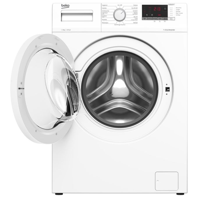 Beko WUXR81282WI-IT Lavatrice Frontale 8 Kg 1200 rpm Classe A Motore Inverter 15 Programmi (85x60x55 cm) colore Bianco