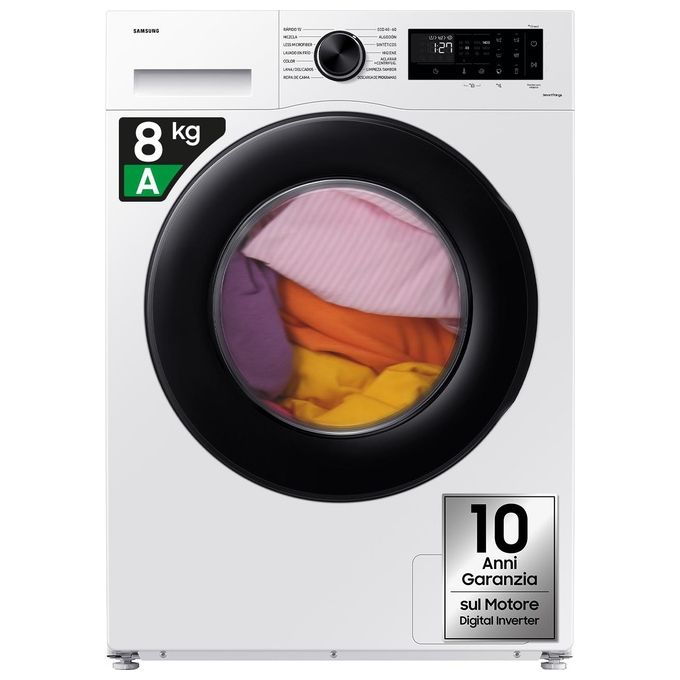 Samsung WW80CGC04DAEET Lavatrice 8Kg Caricamento Frontale 1400 Giri Wi-Fi Classe A