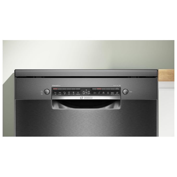 Bosch SMS4EMC06E Serie 4 Lavastoviglie Libera installazione 14 coperti Classe B 42 dB EcoSilence VarioDrawer (85x60x60 cm) colore Nero