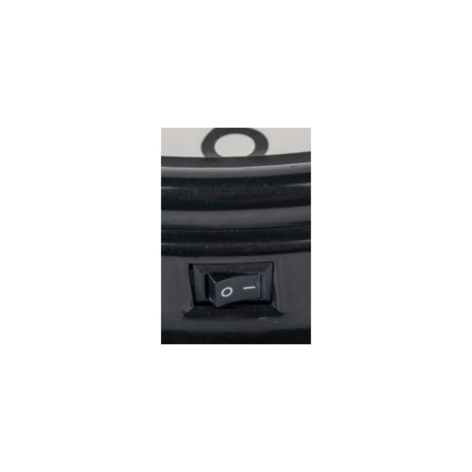 Lowell Orologio da Parete Nero 30cm Cassa in Abs Luce Led Attivabile Movimento Continuo