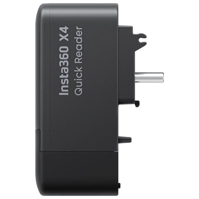 Insta360 CINSBBMB Quick Reader per X4 Lettore Schede USB-C e Lightning Compatibile iOS e Android colore Nero