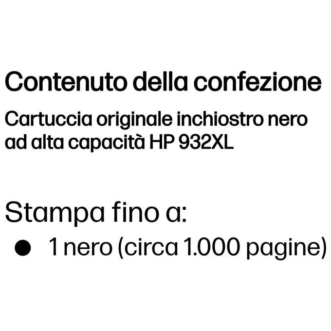 Hp Cartuccia Nero N 932xl