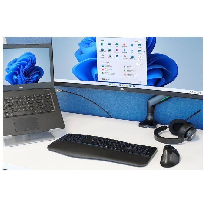 Kensington K83452WW Cuffie over-ear Bluetooth H3000 Cancellazione Rumore Attiva con AI Durata Batteria 60 h Connessione Bluetooth 5.2 colore Nero