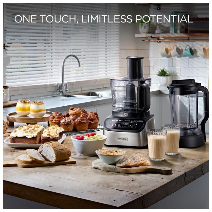 Kenwood FDM73.850SS Robot da Cucina Multifunzione Capacita' 3 Litri 8 Velocita' Potenza 1000 Watt colore Inox