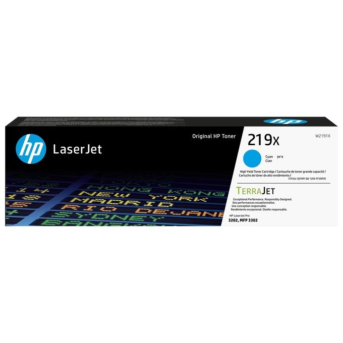 HP W2191X 219X Toner Originale LaserJet Pro Alta Capacita' 2500 pagine colore Ciano