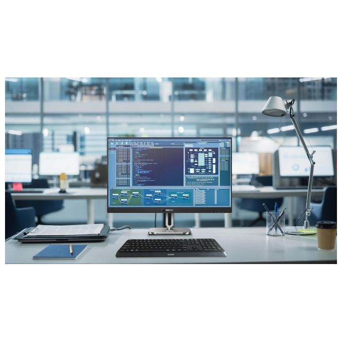 Philips 27B2U6903-00 6000 Series Monitor PC 27'' 4K UHD 3840x2160 IPS 60Hz 4ms Thunderbolt 4 USB Hub Altoparlanti colore Antracite