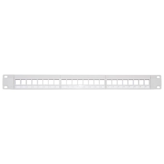 Link pannello patch vuoto colore grigio 24 porte