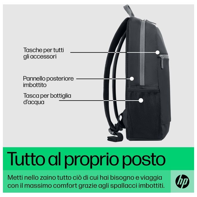 HP Zaino per Notebook fino a 15.6'' Grigio-Nero