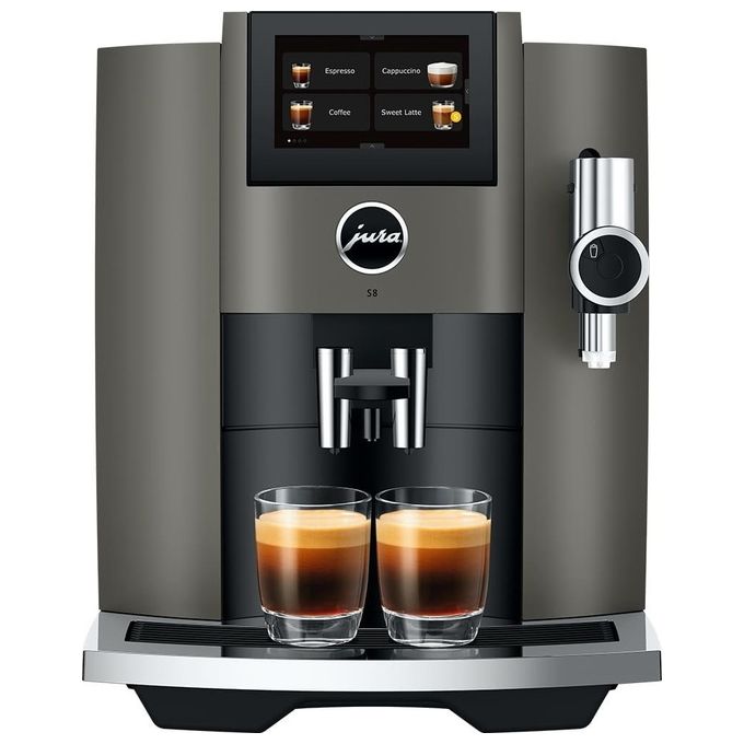 JURA 15480 S8 Macchina da caffe' Automatica 1,9 L 15 bar 1450 W Touchscreen 4,3'' Wi-Fi Sweet Foam colore Dark Inox