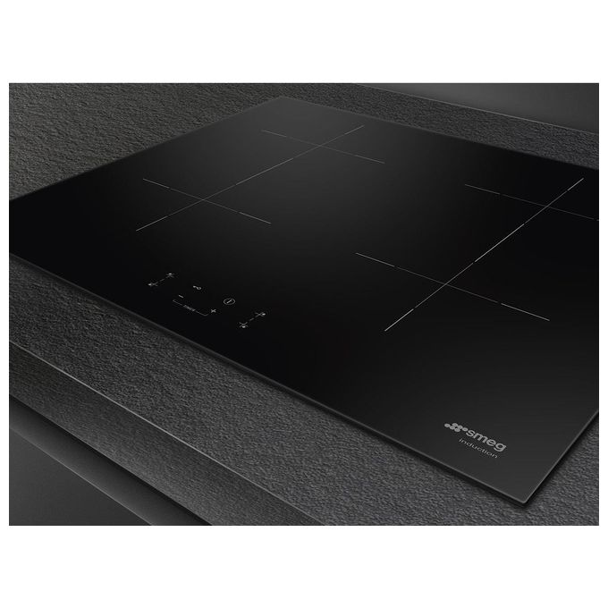 Smeg SIB2641D Piano cottura a Induzione 60 cm 4 zone Bridge Booster Touch colore Nero