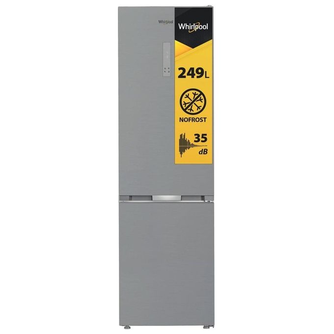 Whirlpool WHK26404XP5E Frigorifero Combinato 355 L 203,5 cm Classe D 35 dB No Frost Multi-Airflow colore Acciaio Inox