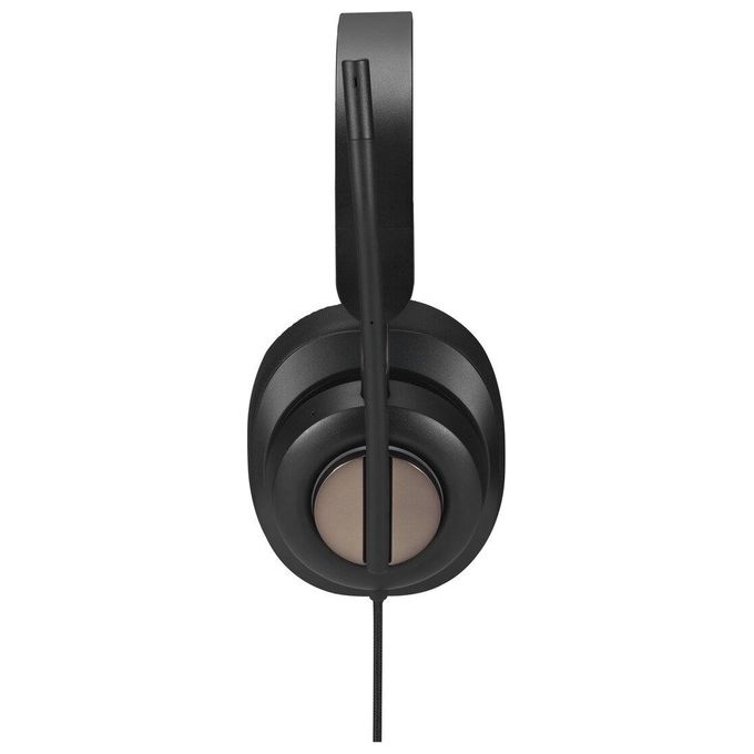 Kensington K83451WW H2000 Cuffie Over-Ear USB-C con Microfono Cancellazione Rumore Plug and Play colore Nero