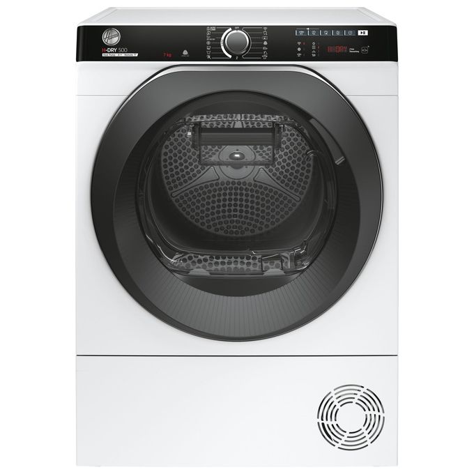 Hoover NDP4 H7A2TCBEX-S H-DRY 500 Asciugatrice Pompa di Calore 7 Kg Classe E 16 Programmi Wi-Fi Woolmark (85x59,6x47,7 cm) colore Bianco