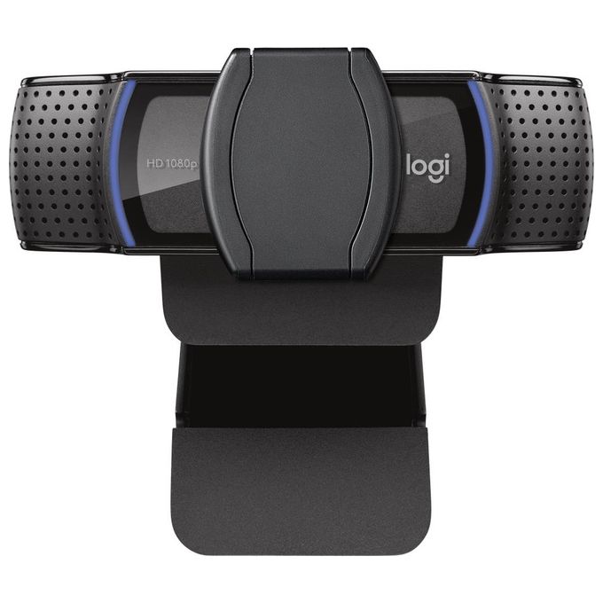 Logitech C920E Webcam Full HD 1080p 30fps USB campo visivo 78° doppio microfono privacy pop-up colore Nero