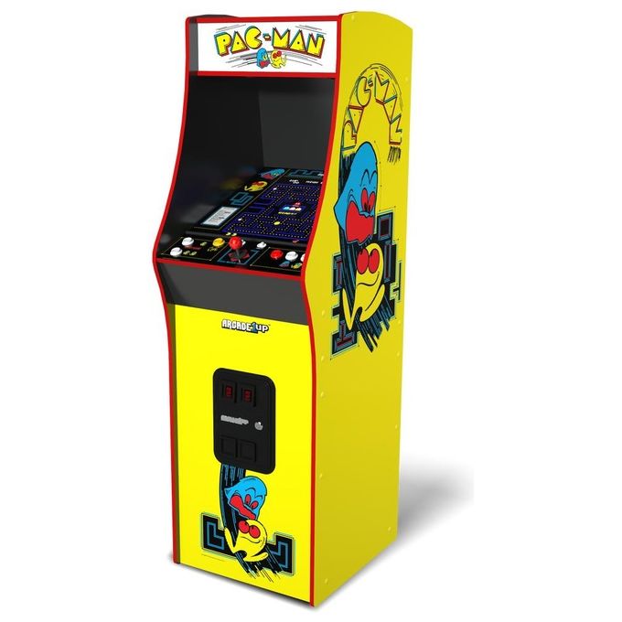 Arcade1Up PAC-A-302111 Pac-Man Deluxe Cabinato Arcade Verticale 14 Giochi LCD 17'' Wi-Fi colore Giallo