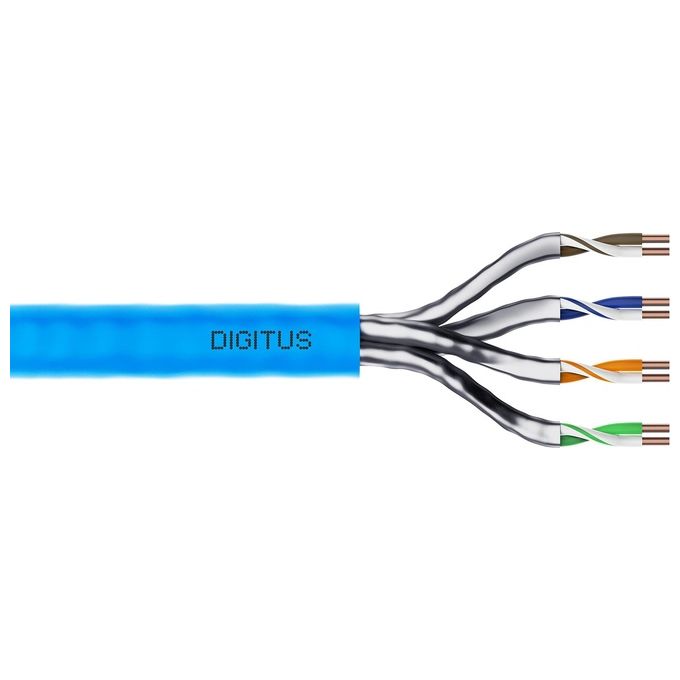 Digitus DK-1623-A-VH-5 Cavo di installazione CAT 6A U-FTP 500 m 500 MHz supporto PoE colore Blu