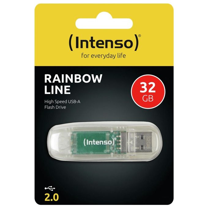 Intenso Flash Drive Usb2.0 32gb Rainbow Line