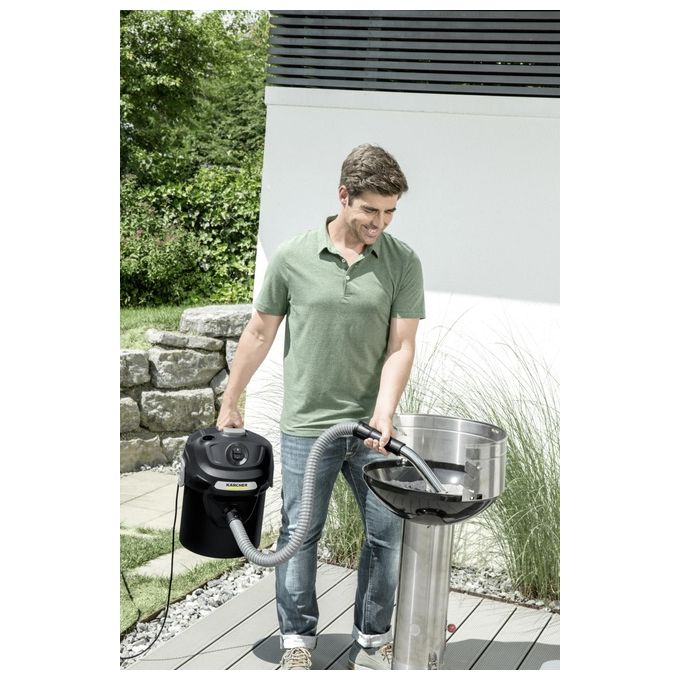 Karcher 1.629-711.0 Aspiracenere AD 2 Fireplace Potenza 600W Capacita' 14 Litri Nero