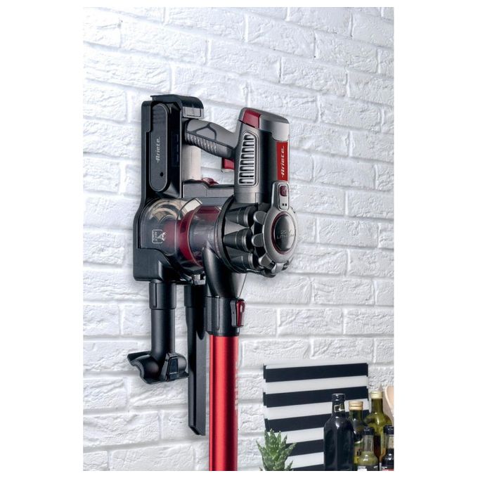 Ariete 2757 Scopa Elettrica Cordless 2 in 1 Ciclonica Senza Sacchetto 1 L 120W autonomia 45 min colore Rosso