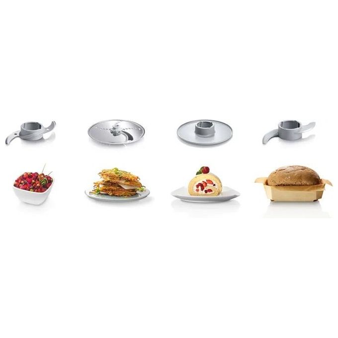 Bosch MCM3100W MultiTalent 3 Robot da cucina multifunzione 800 W ciotola 2,3 L 2 velocita' turbo accessori inclusi colore Bianco