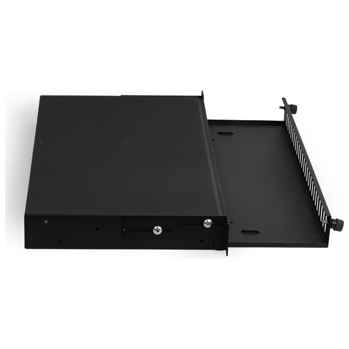 Link Cassetto Fibra Ottica 24 Porte per Adattatori Sc Duplex 1 Unita' per Installazione 19'' Nero Vuoto