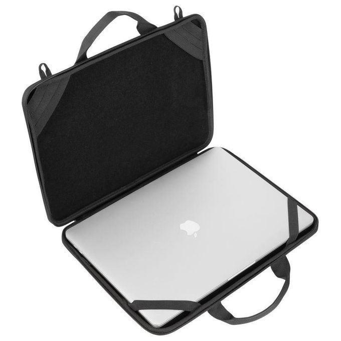 Rivacase 5130 Custodia Rigida Antishock per MacBook Air 15 e Laptop 14'' Idrorepellente Tracolla Rimovibile colore Nero