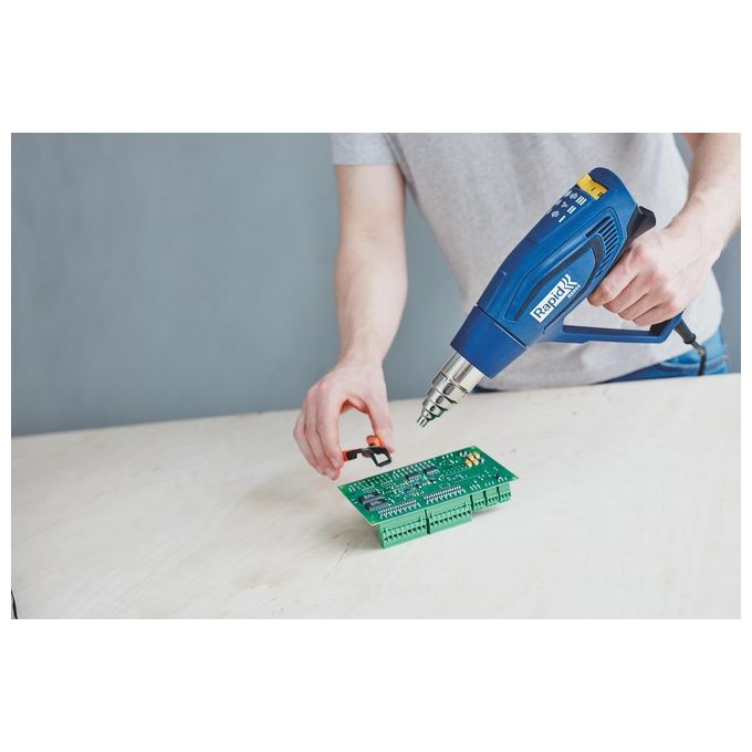 Rapid 5001352 R2000 Pistola Termica 2000 W Temperatura 60 600 °C Flusso Aria 250 500 l-min colore Nero