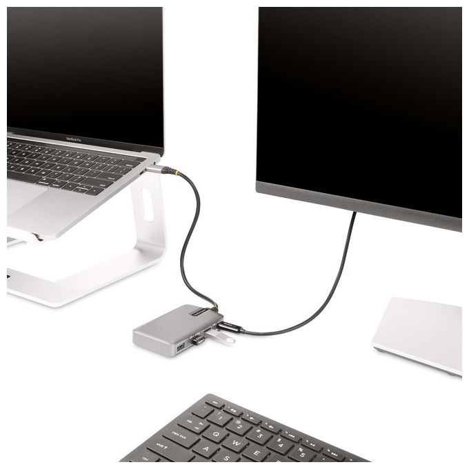 StarTech.com HB31C3A1CDPPD3 Hub USB-C 4 porte 3x USB-A 1x USB-C DP Alt Mode 4K 60Hz 100W PD USB 3.2 10Gbps colore Argento