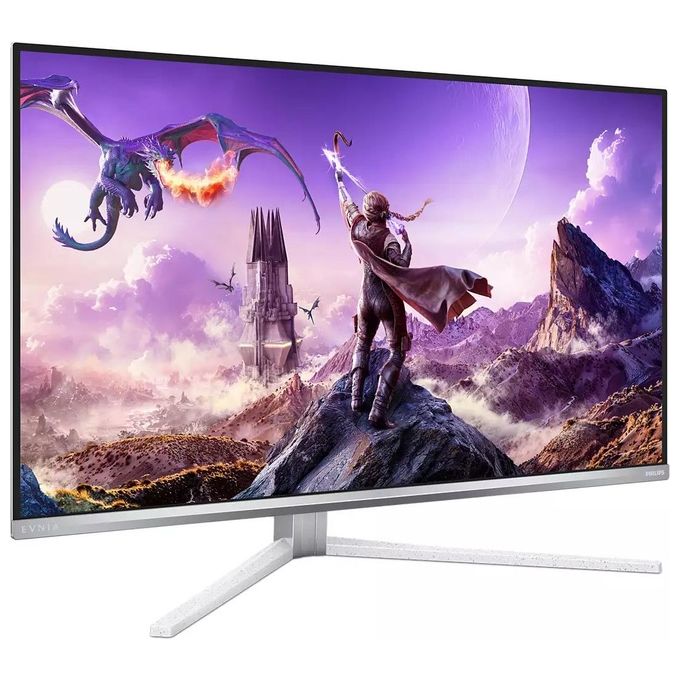 PHILIPS 32M2N8900-00 Evnia 8000 Monitor da Gaming 31.5'' QD-OLED 4K UHD 240Hz 0.03ms HDR400 TrueBlack USB-C Altoparlanti Integrati colore Bianco