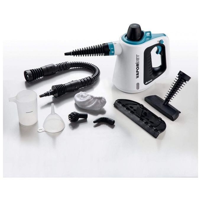 Ariete 4137 Vaporì Jet Pistola a Vapore 1050W 3.5 bar 250 ml Caldaia Alluminio Kit Accessori Incluso colore Bianco