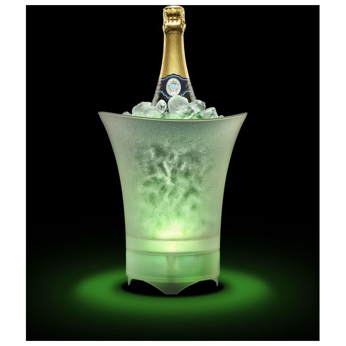 CELLULARLINE BTSPKCHAMPAGNE23W Ice Music Bucket Cassa Bluetooth 5.0 5W Secchiello Ghiaccio LED colore Bianco