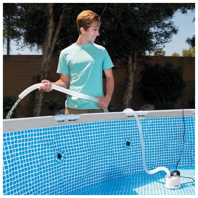 Intex Pompa Svuotamento per Filtri e Pompe per Piscine e Campeggio