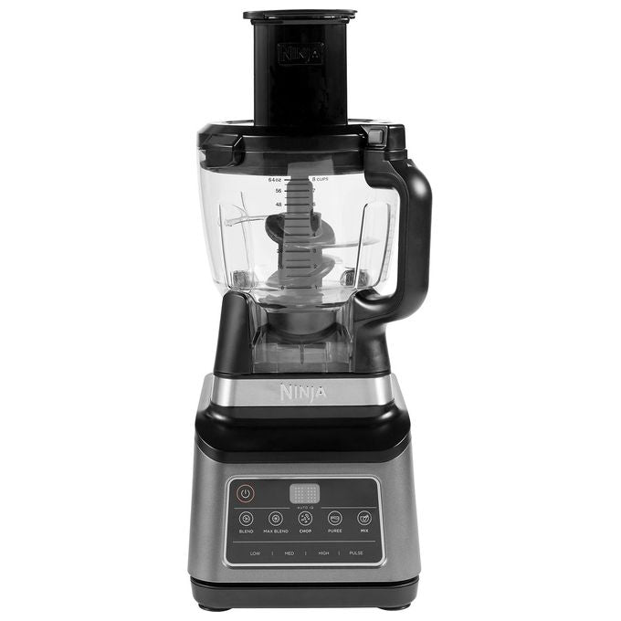Ninja BN800EU Robot Da Cucina 3-In-1 Con Auto-iQ 1200 W Ciotola Da 1.8 Litri Caraffa Da 2.1 L Bicchiere Da 0.7 L 2.1 Litri Nero Argento