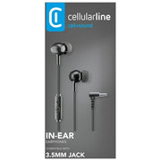 Cellular Line VOICE IN-EAR Auricolari in-ear con microfono tasto di risposta e connettore Jack 3.5mm