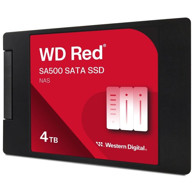 Western Digital WDS400T2R0A WD Red SA500 SSD 4 TB SATA 2.5 Inch colore Nero