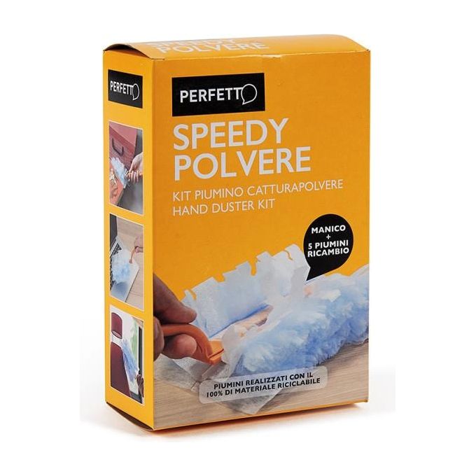 Perfetto Piumino Speedy Manico con 5 Ricambi