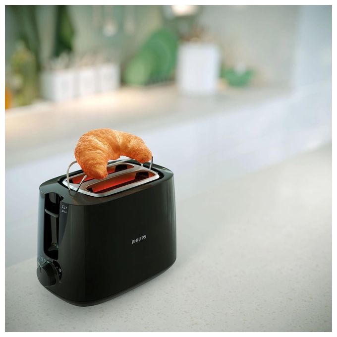 Philips HD2583-90 Daily Collection Tostapane con Pinza per Sandwich 600W Nero