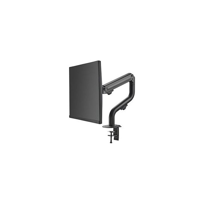 Hamlet HM-SPMADA102 Supporto per Monitor da Scrivania Ergonomico Snodato su 3 Assi fino a 32'' 9 Kg con Gestione Cavi Nero