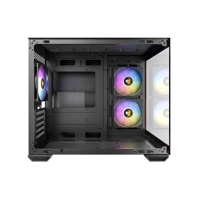 Antec CX600M Wood ARGB Midi Tower con Vetro Temperato e Finiture in Legno colore Nero