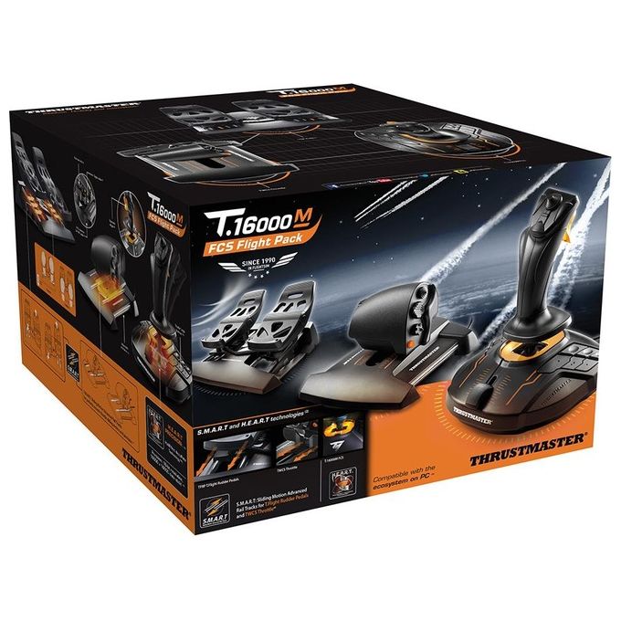 Joystick T-16000M FCS Flight Pack + Manetta TWCS per PC