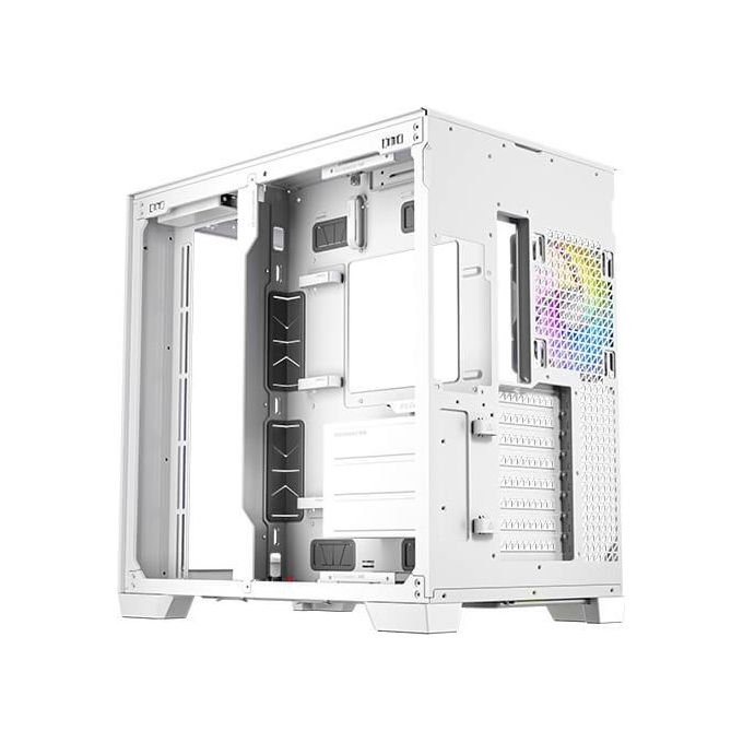 Antec C8 ARGB WHITE Case PC Full Tower Supporto E-ATX Vetro Temperato Senza Cuciture 2 Ventole 160 mm 1 Ventola 140 mm ARGB PWM USB Type-C 360 mm Radiatore colore Bianco