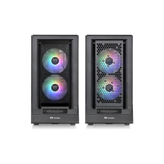 Thermaltake CA-1Z3-00M1WN-00 Ceres 350 MX Case PC Mid Tower con Vetro Temperato e Illuminazione LED Compatibile ATX E-ATX Micro ATX Mini ITX colore Nero